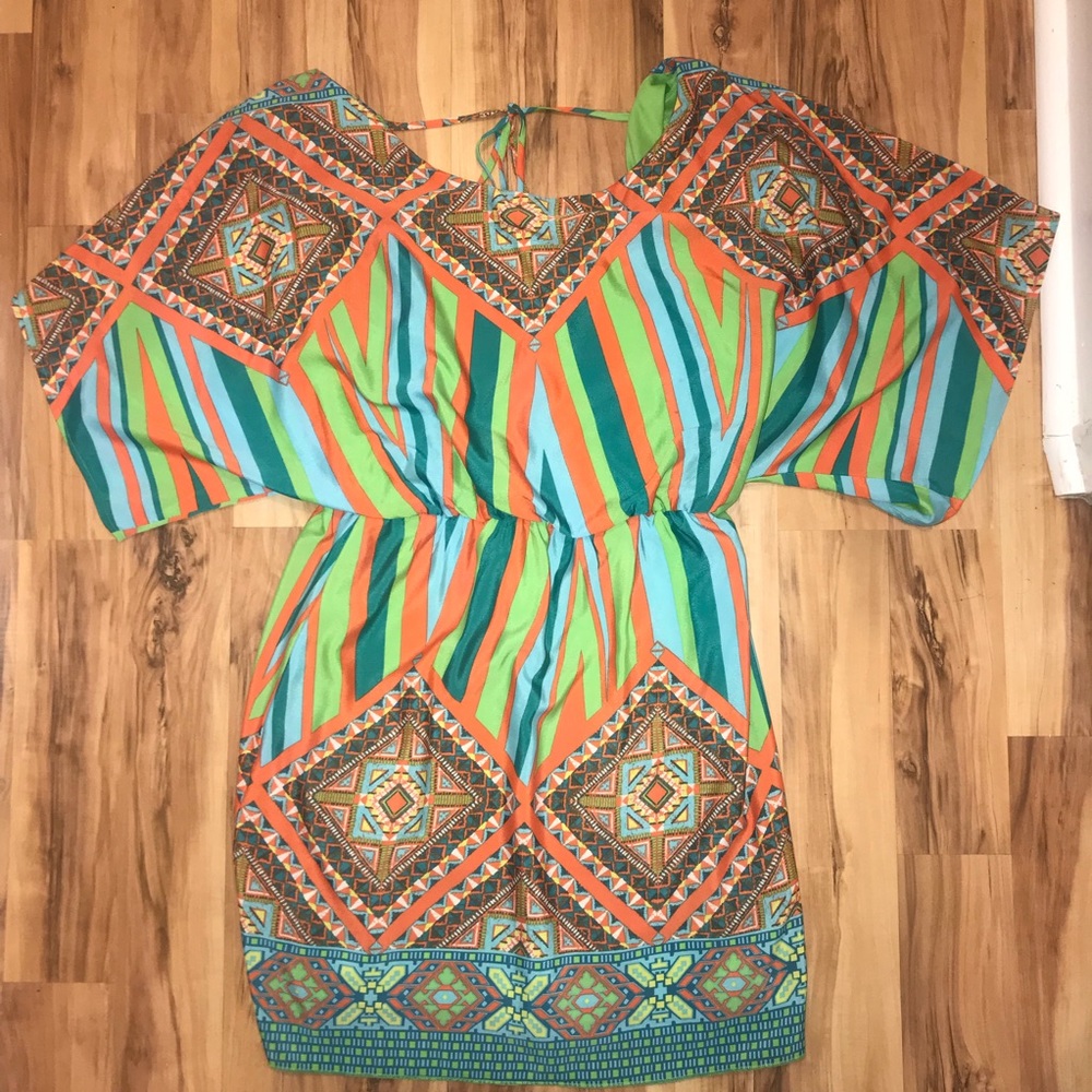Stylish colorful short dress